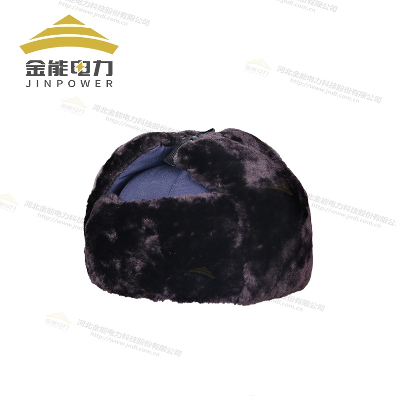 冬季仿羊剪絨布面保暖安全帽